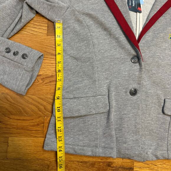 Beetlejuice Women’s Medium Astrid Gray Northanger Preparatory School Blazer New - Picture 6 of 10